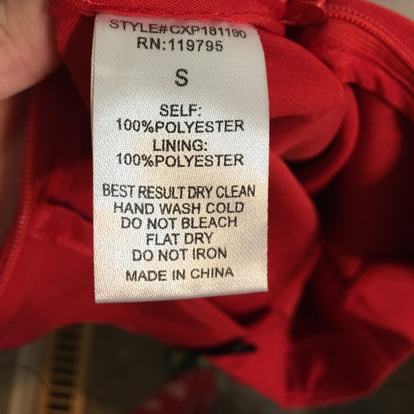 A size small pair of red shorts with rhinestones - Picture 7 of 8